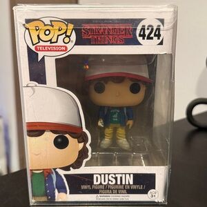 NIB Funko Pop! TV Stranger Things -  424 Dustin: Vinyl Figure